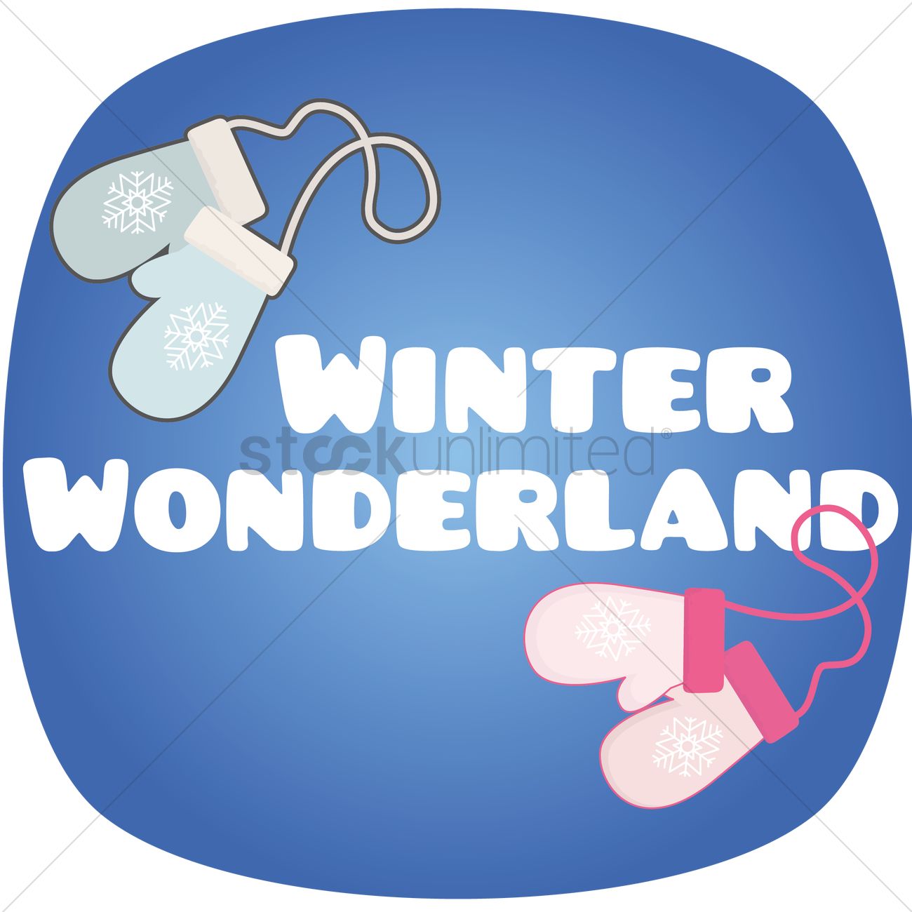 1300x1300 Winter Wonderland Vector Image
