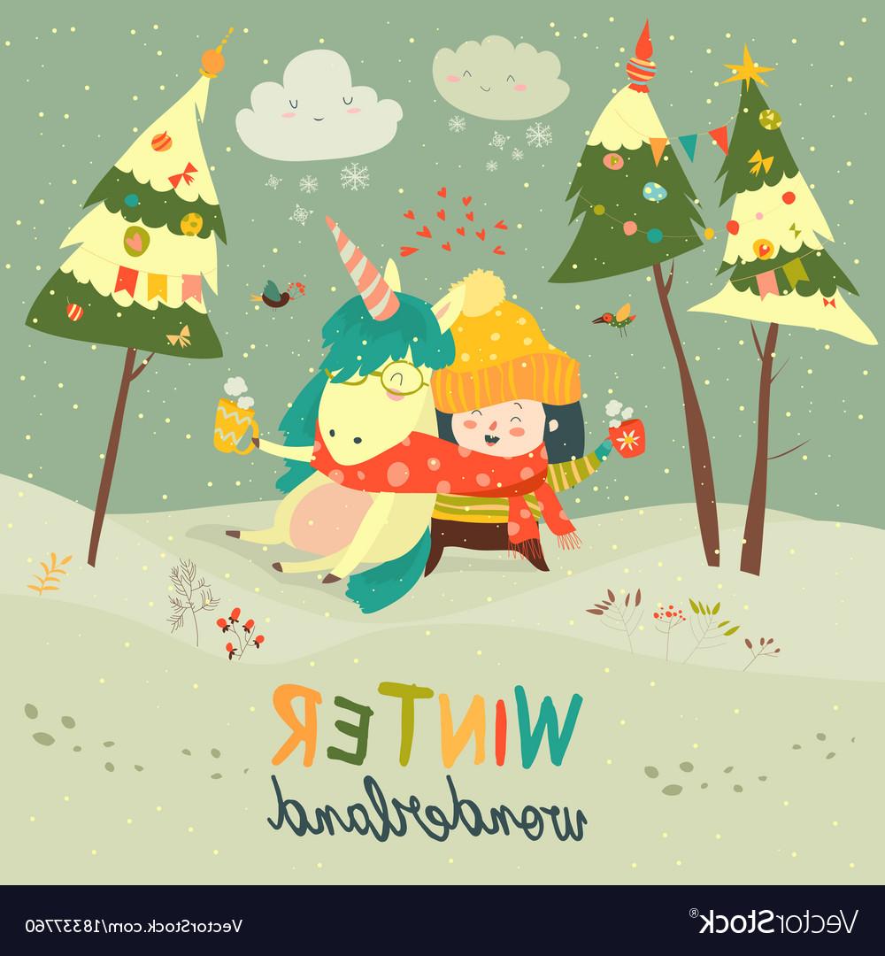 1000x1080 Hd Cartoon Winter Wonderland Vector Pictures Free Vector Art