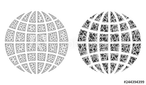 Mesh Vector Globe With Flat Mosaic Icon Isolated On A White 500x292 Mesh Vector Globe With Flat Mosaic Icon Isolated On A White