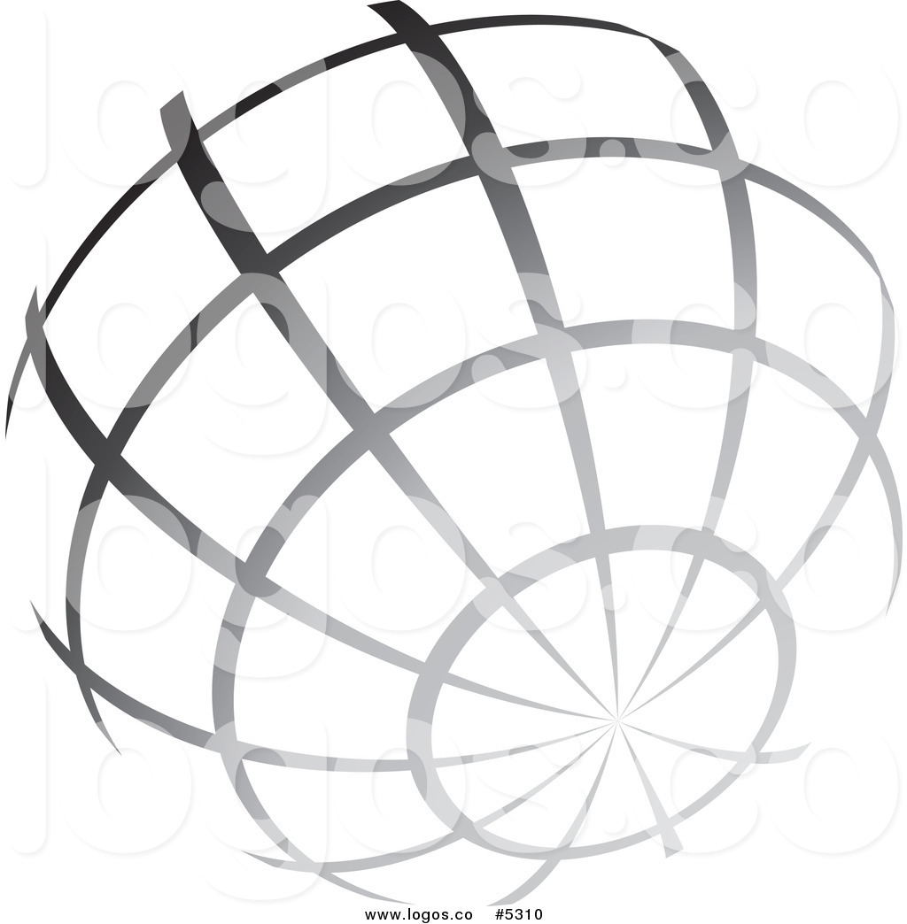 Royalty Free Vector Of A Logo Of A Gradient Grayscale Wire Globe 1024x1044 Royalty Free Vector Of A Logo Of A Gradient Grayscale Wire Globe
