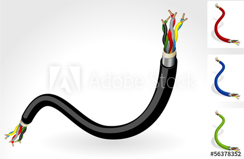 Electric Wire Vector 500x326 Electric Wire Vector