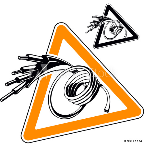 Electric Wire, Sign, Symbol, Cable, Wire, Vector Illustration 500x500 Electric Wire, Sign, Symbol, Cable, Wire, Vector Illustration