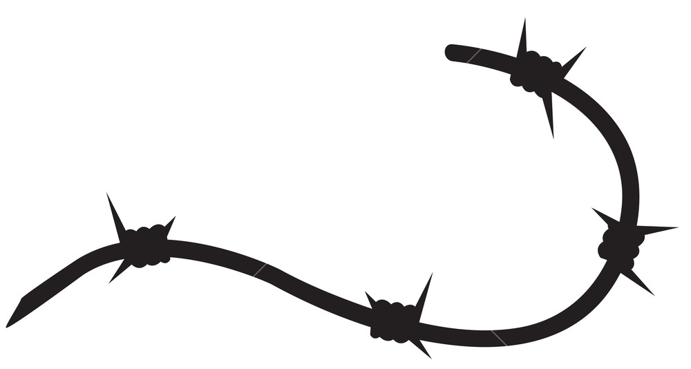Barbed Wire Vector Element Royalty Free Stock Image 1000x534 Barbed Wire Vector Element Royalty Free Stock Image