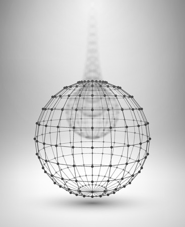 Wireframe Globe Sphere With Connected Lines And Dots Vector 367x450 Wireframe Globe Sphere With Connected Lines And Dots Vector