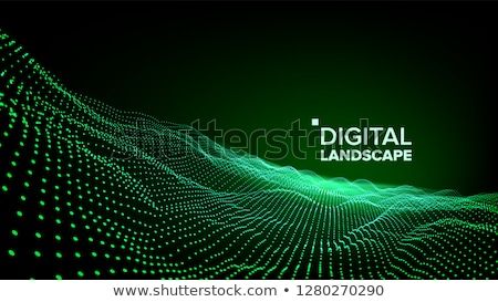 450x273 Green Abstract Landscape Vector Particle Wireframe Big Flow