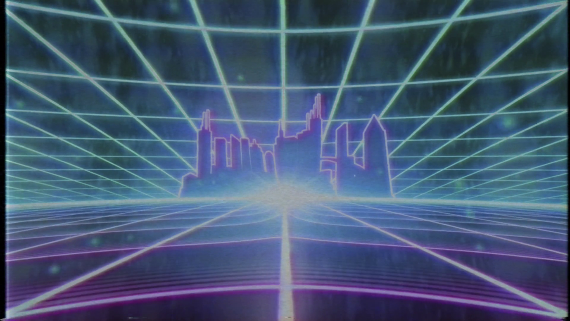 1920x1080 Retro Vhs Tape Video Game Intro Landscape Vector Arcade