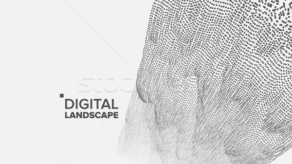 600x337 Technology Landscape Vector Tech Surface Dot Land Geometric