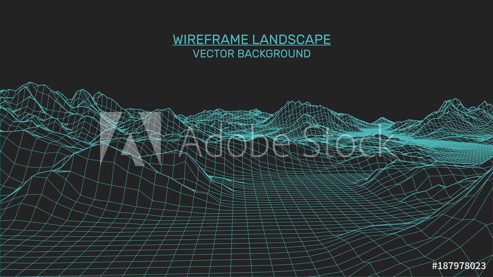 1000x562 Wall Murals Abstract Landscape Background Mesh Structure