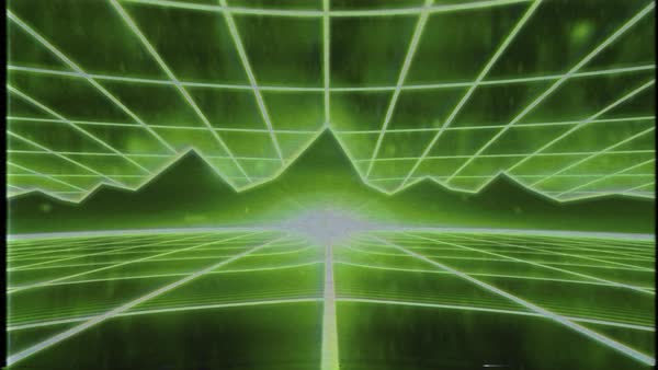 600x338 Vhs Tape Video Game Intro Mountains Landscape Vector Arcade