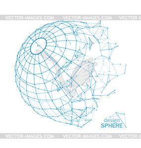 Broken Wireframe Sphere Fractured Geometric Form 285x300 Broken Wireframe Sphere Fractured Geometric Form