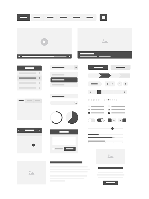 600x800 Free Vector Wireframe Kit On Behance