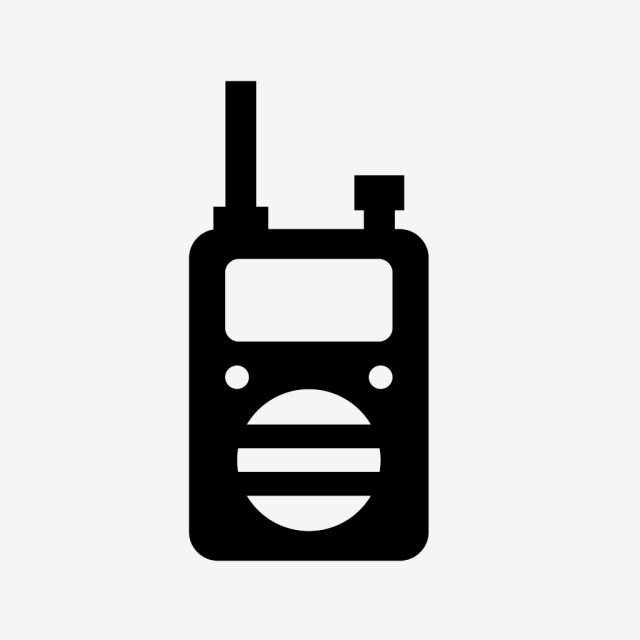 640x640 Vector Wireless Icon, Walkie Talkie Icon, Phone, Wireless Png