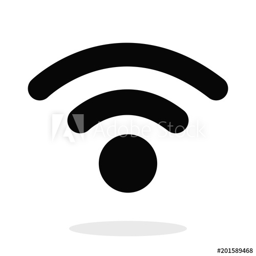 500x500 Wireless Vector Icon, Signal Symbol Wifi Sign