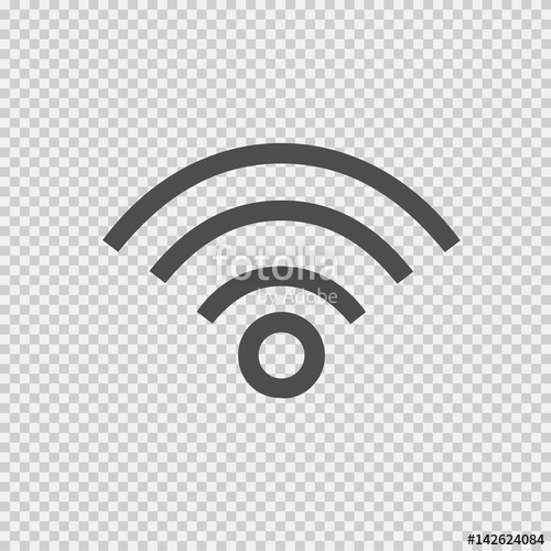500x500 Wireless Vector Icon Wi Fi Symbol On Transparent