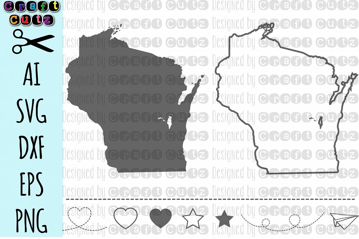 1200x800 Wiscons, State Files, Wisconsin Vector, United States