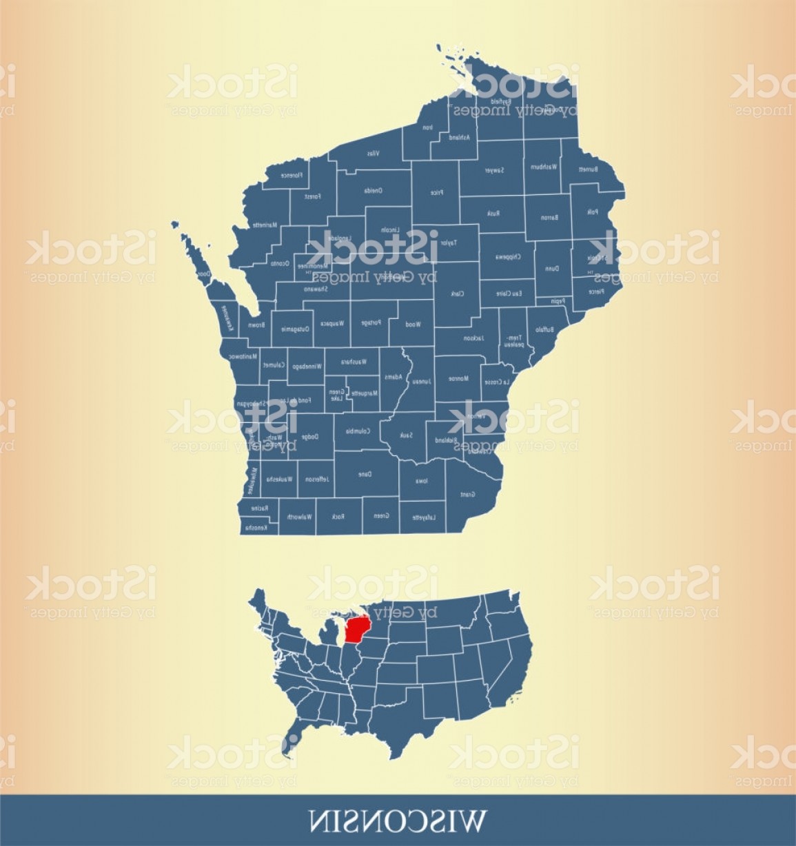 1155x1228 Wisconsin County Map Outline Vector Illustration Background