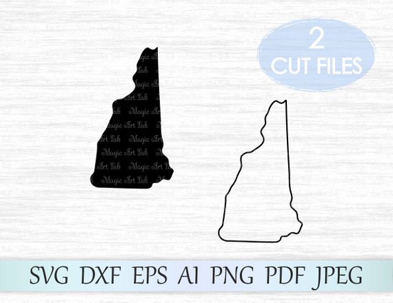 570x440 New Hampshire State New Hampshire Silhouette, New Hampshire
