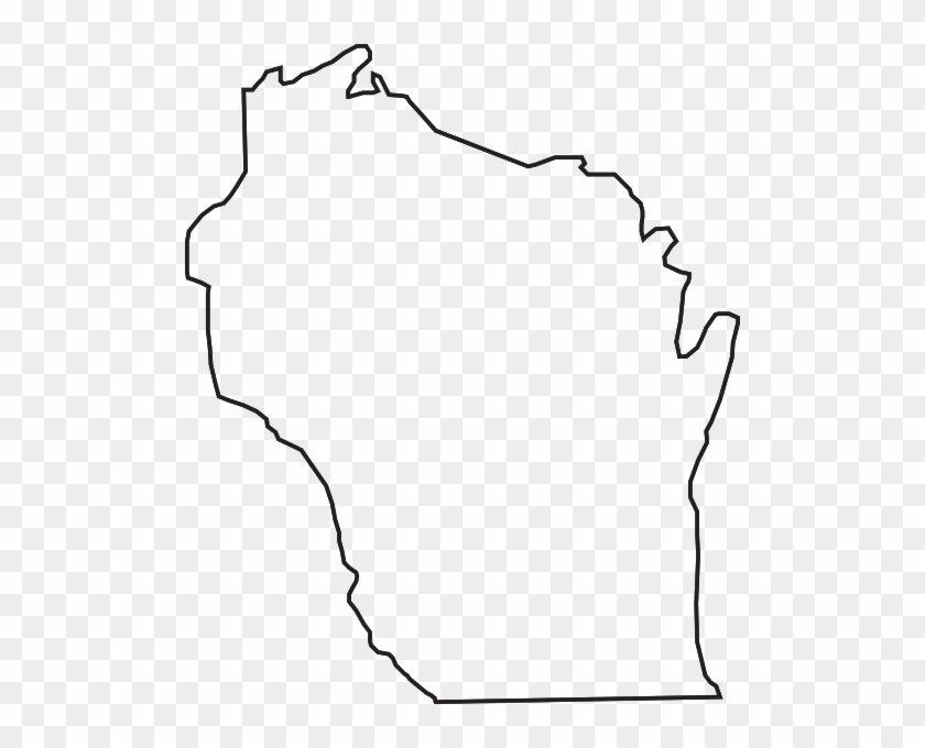 840x680 Wisconsin State Outline Vector