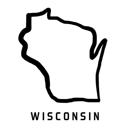 450x450 Wisconsin Map Outline
