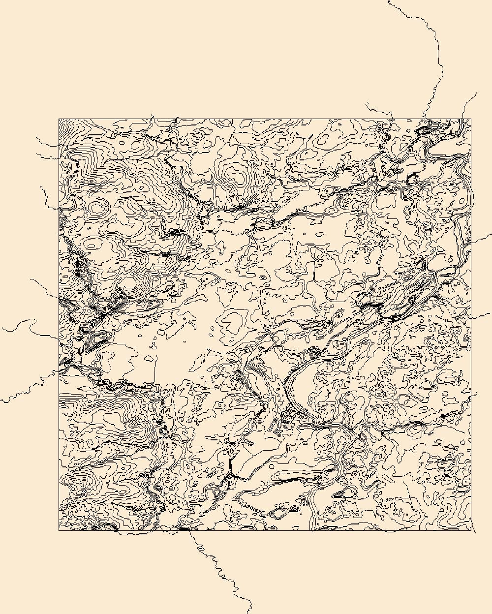 1000x1248 Usgs Topo Map Vector Data