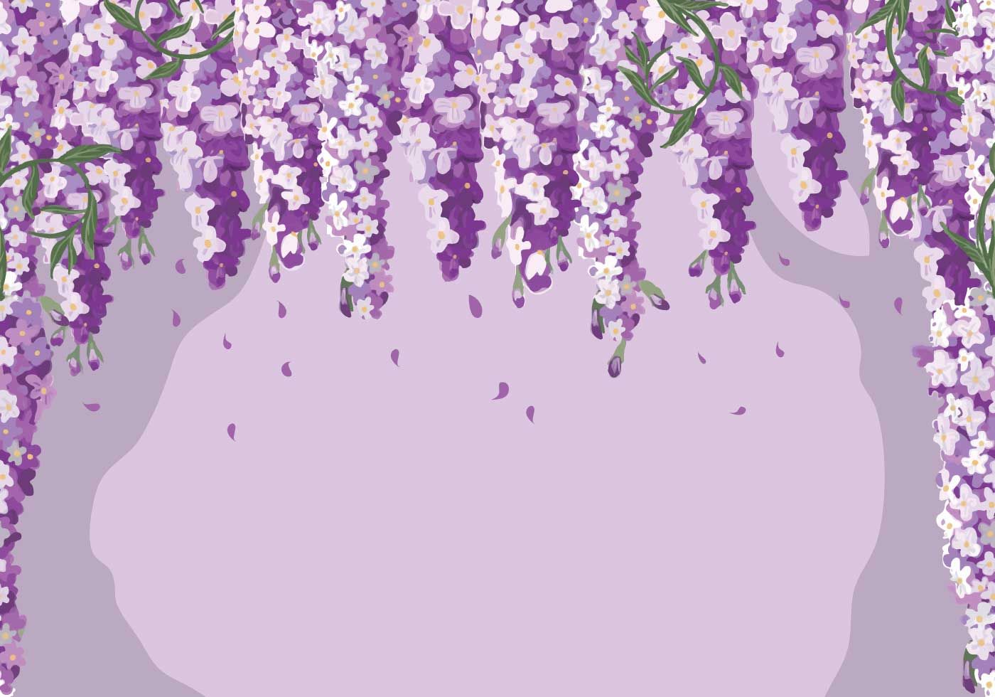1400x980 Wisteria Background Vector Vector Art, Art, Iphone