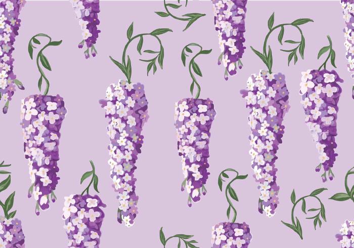 700x490 Wisteria Seamless Pattern Vector