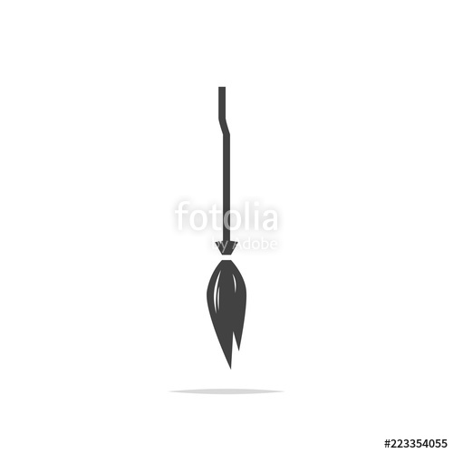 500x500 Witch Broom Icon Vector Stock Image And Royalty Free Vector