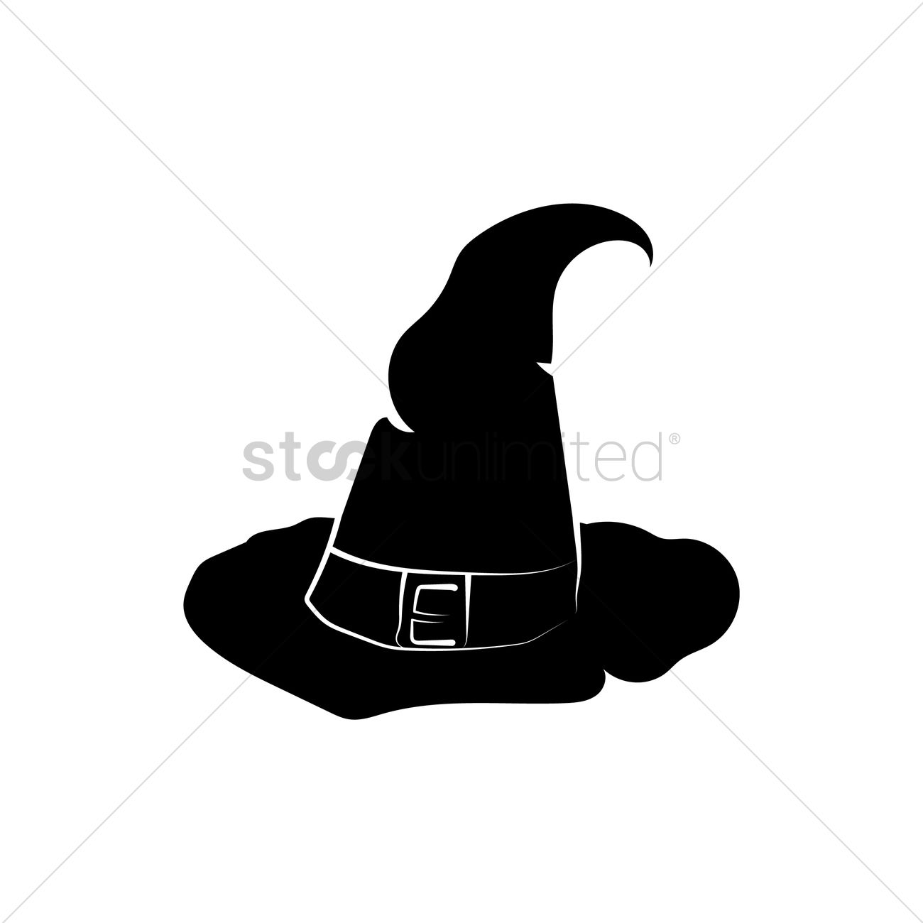 1300x1300 Witch Hat Vector Image