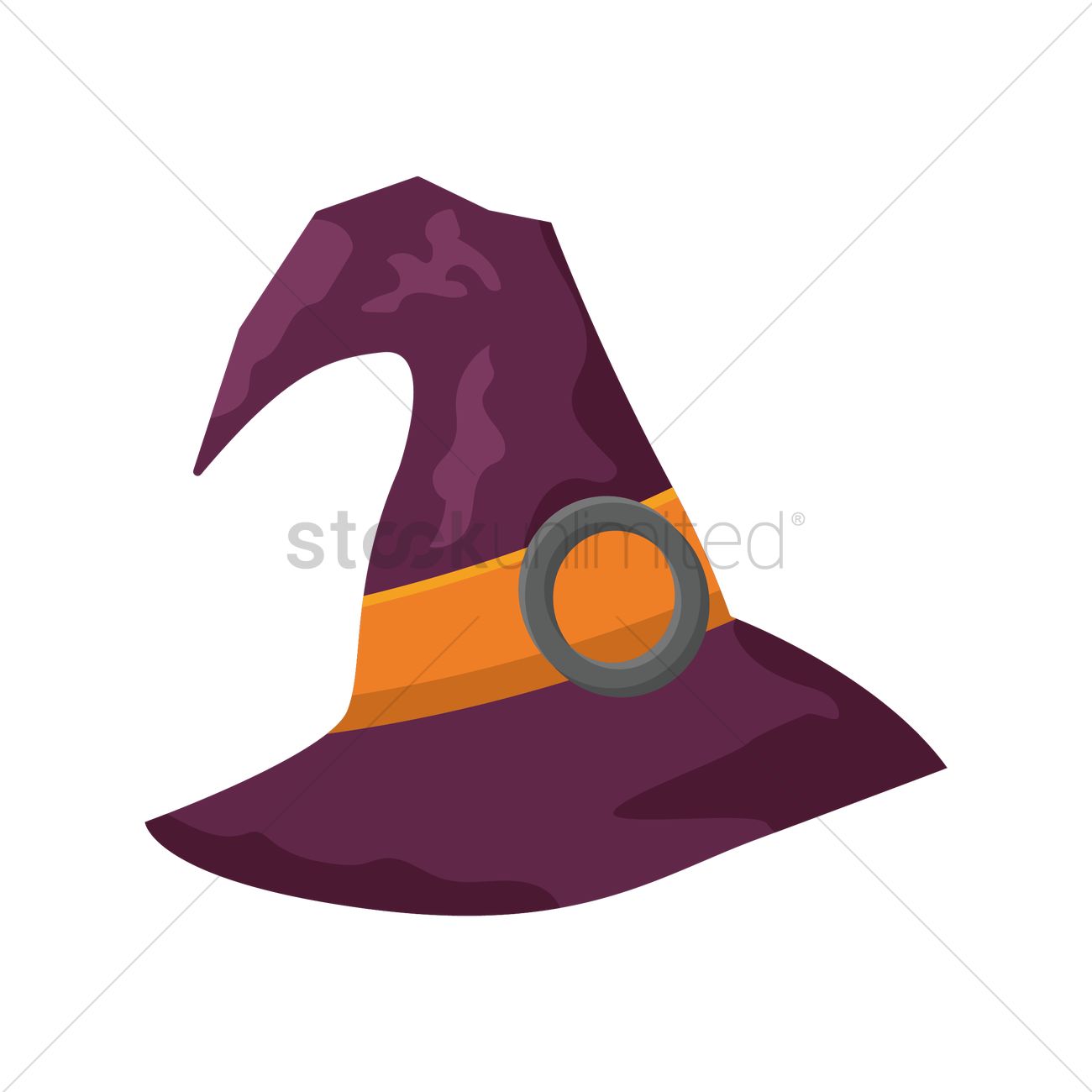 1300x1300 Witch Hat Vector Image