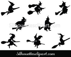 Witch Silhouette Vector