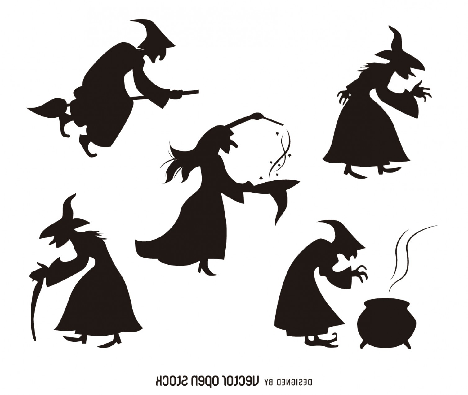 1509x1276 Halloween Witch Silhouettes Vector Download Soidergi