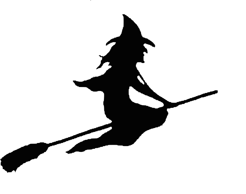 800x631 Halloween Witch Silhouette Set Vector Free Download