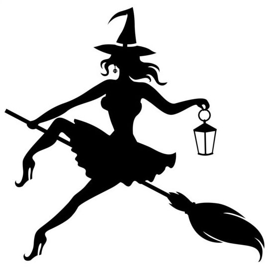 539x539 Witch Fly Silhouette Vector Set Free Download