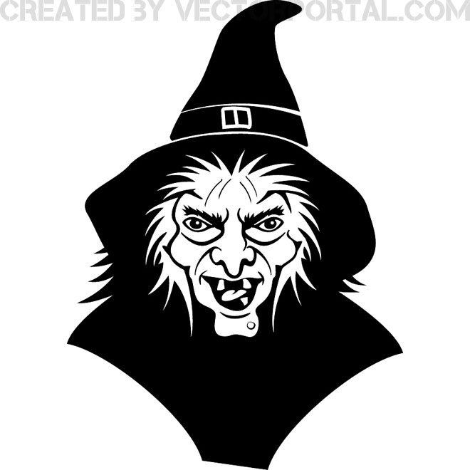 660x660 Witch Vector Image