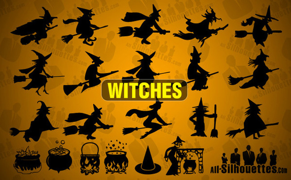 595x368 Witch Free Vector Download