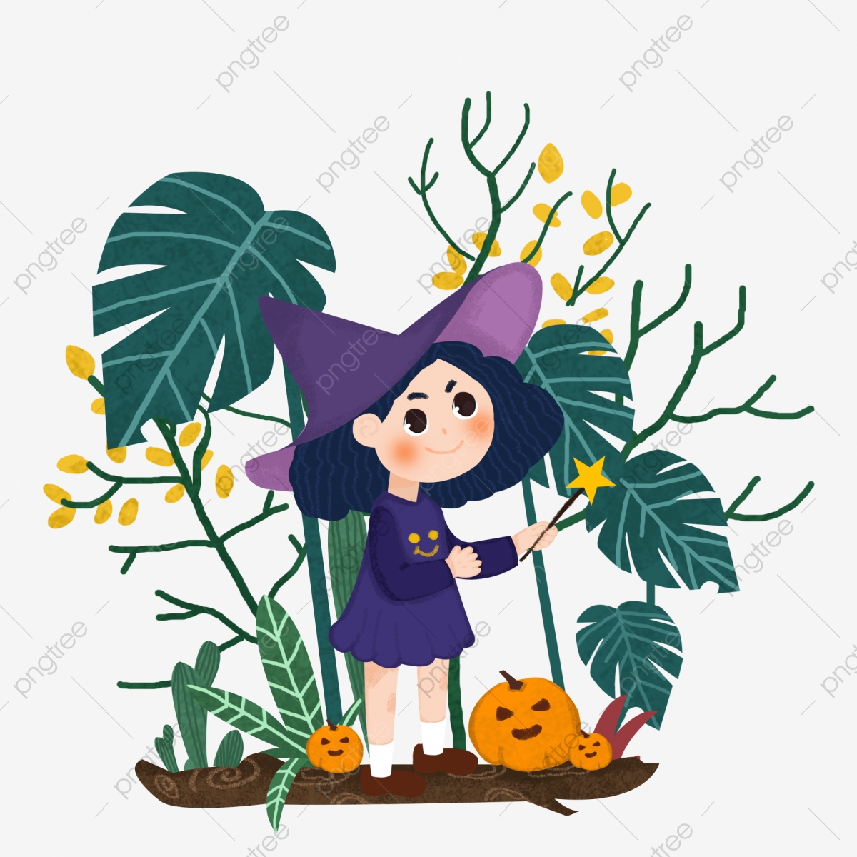 1200x1200 Halloween Halloween Witch Vector Material, Halloween, Witch