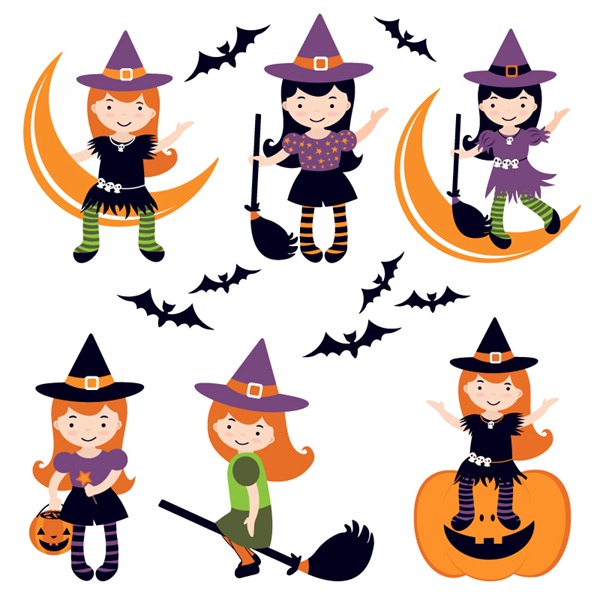600x600 Halloween Little Witch Vector Graphics My Free Photoshop World
