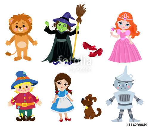 500x427 Wizard Of Oz, Vector Illustration Cartoon Stock Image