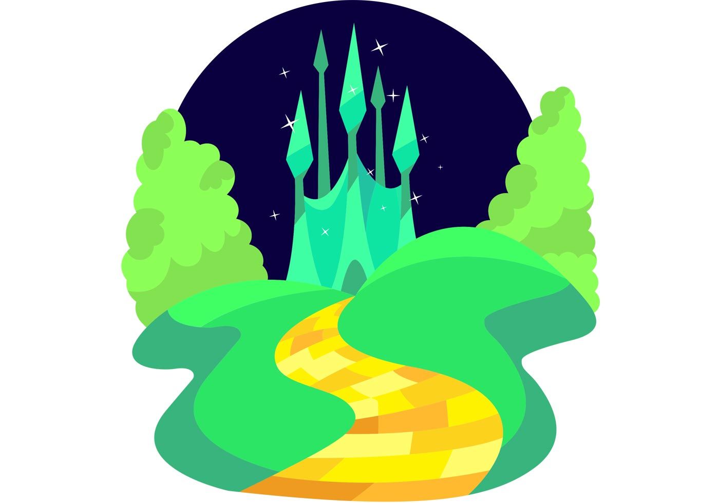 1400x980 Yellow Brick Road Vector Cheer Stuff Road Vector, Free Vector