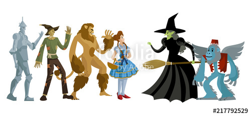 500x231 Wizard Of Oz Characters Stock Image And Royalty Free Vector