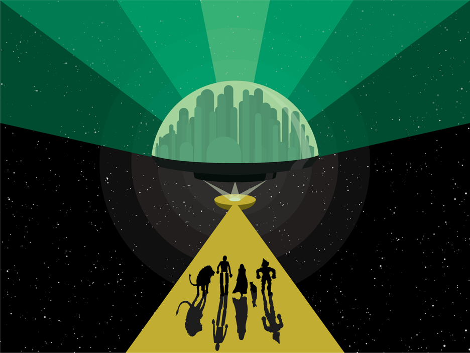 936x703 Space Age Oz Vector Illustration A Retro Futuristic Take