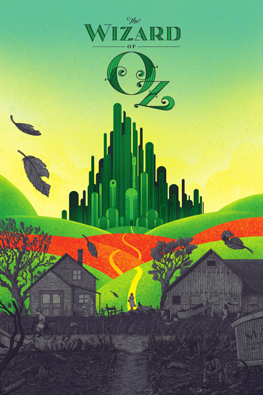 533x800 The Wizard Of Oz Screenprint
