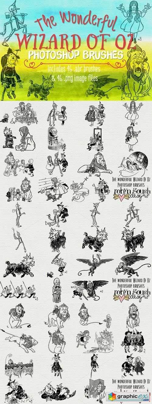 500x1331 Wizard Of Oz Photoshop Brushes Free Download Vector Stock Image