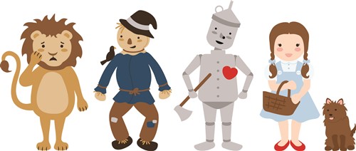 500x212 Wizard Of Oz Print Art Vector Art Design From Hopscotch Grand