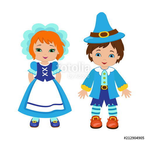500x484 Lovely Munchkins Boy And Girl Characters From A Fairy Tale Wizard