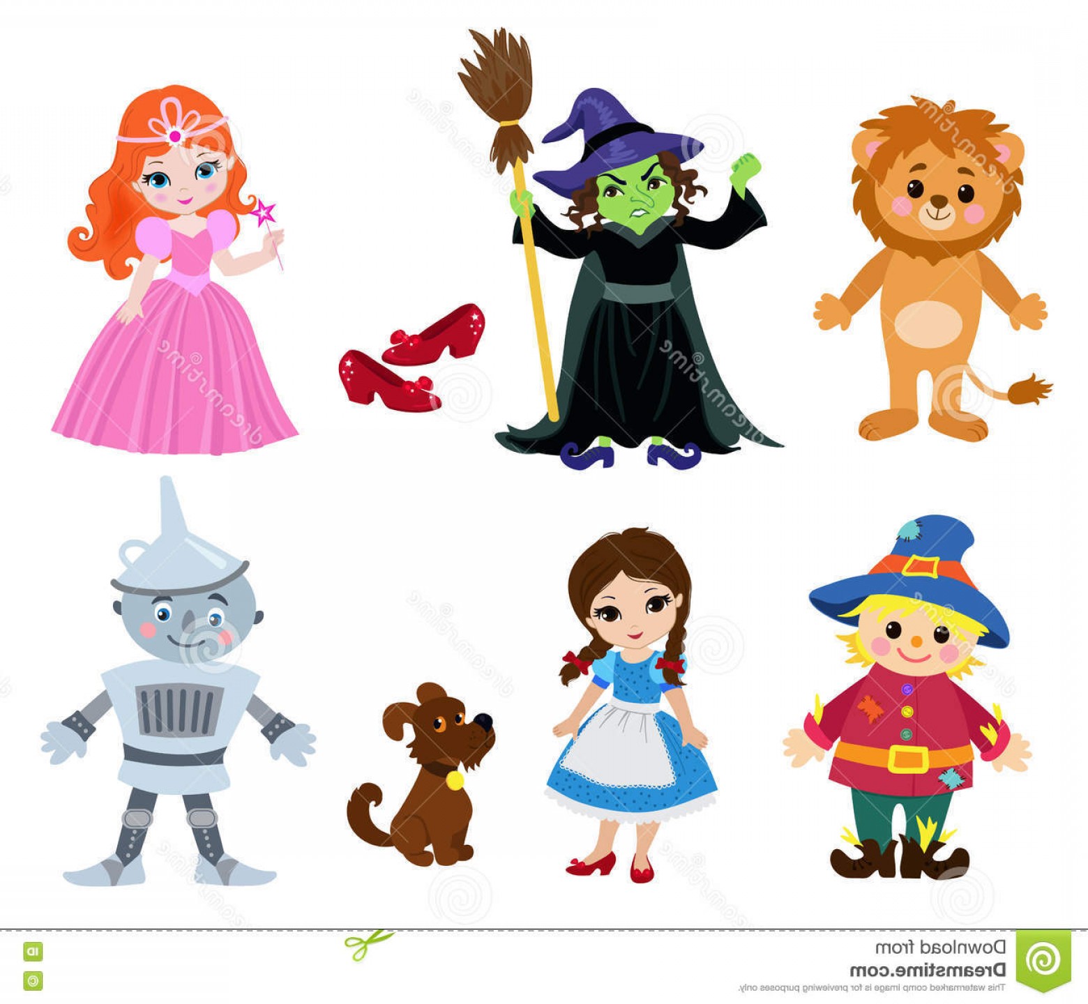1560x1440 Stock Illustration Wizard Oz Collection Illustration Cartoon