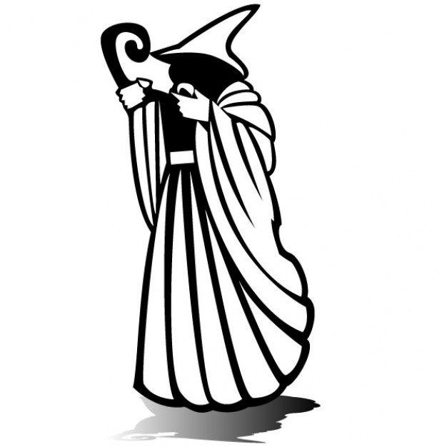 Mystical Wizard Silhouette Vector Illustration Vector Free Download 626x626 Mystical Wizard Silhouette Vector Illustration Vector Free Download