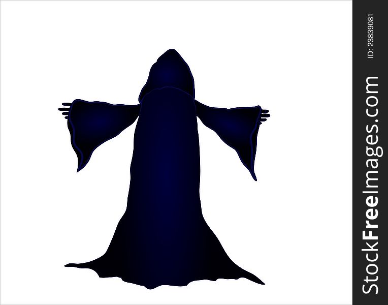 Silhouette Vector Illustration Of A Wizard 764x600 Silhouette Vector Illustration Of A Wizard