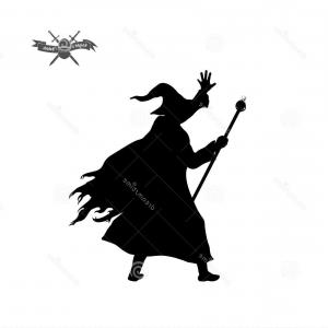 Wizard Silhouette Vector at Vectorified.com | Collection of Wizard ...