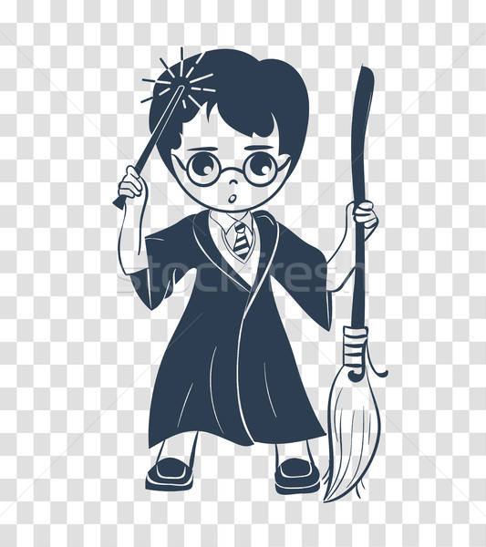 Silhouette Icon Of A Wizard Boy Vector Illustration Olena 533x600 Silhouette Icon Of A Wizard Boy Vector Illustration Olena